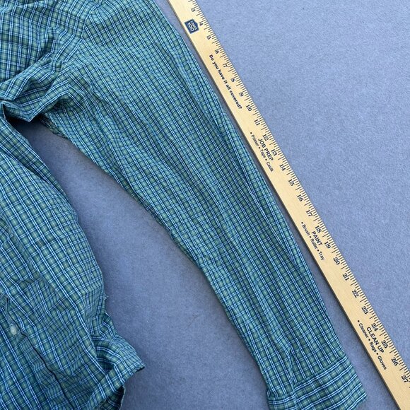 Crown & Ivy Mens 3XT Green Plaid Classic Fit Button Down Preppy Long Sleeve - Picture 5 of 6